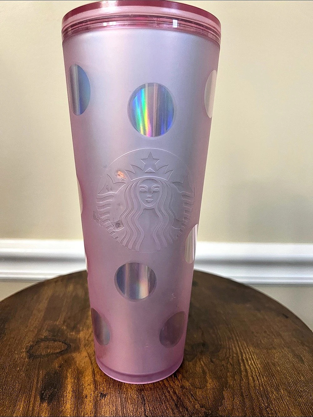 Starbucks Disney Parks Starbucks Pink Polka Dot Venti Cold Cup Tumbler Pink